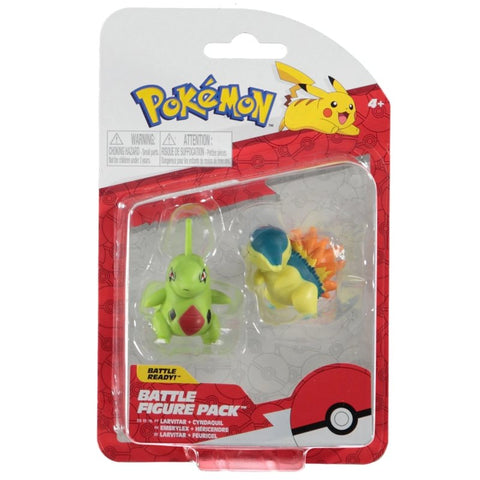 Larvitar & Cyndaquill Battle Figure Pack
