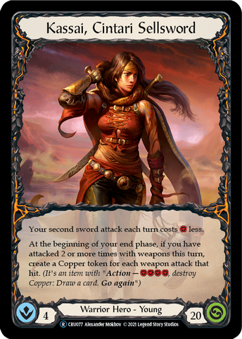 Kassai, Cintari Sellsword [U-CRU077-RF] (Crucible of War Unlimited)  Unlimited Rainbow Foil