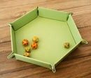 LPG Hex Foldable Dice Tray 8" Green