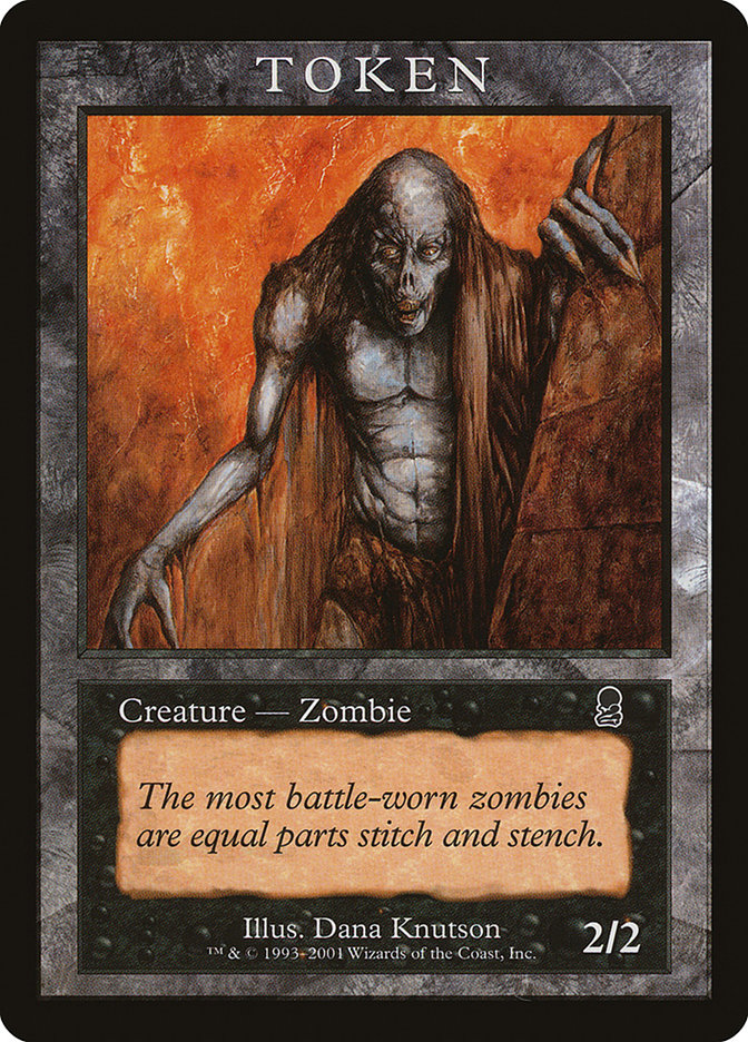 zombie token cards mtg Print illustrated by artist Lisa Hall Zombie Token [Magic Player Rewards