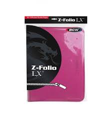 Zipper Folio 9-Pocket Pink