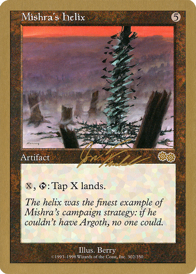 jon finkel mtg card Mishra's Helix (Jon Finkel) [World Championship Decks 2000]