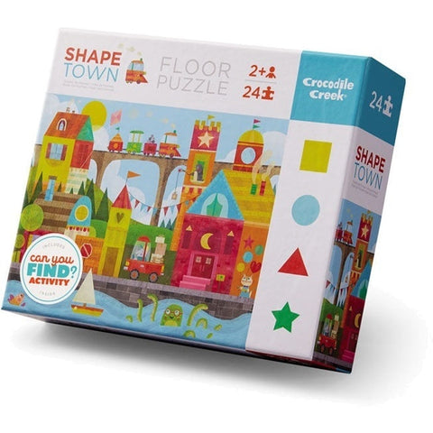 Crocodile Creek Floor Puzzle - Shape Town