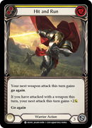 Hit and Run (Yellow) [CRU092] (Crucible of War)  1st Edition Rainbow Foil
