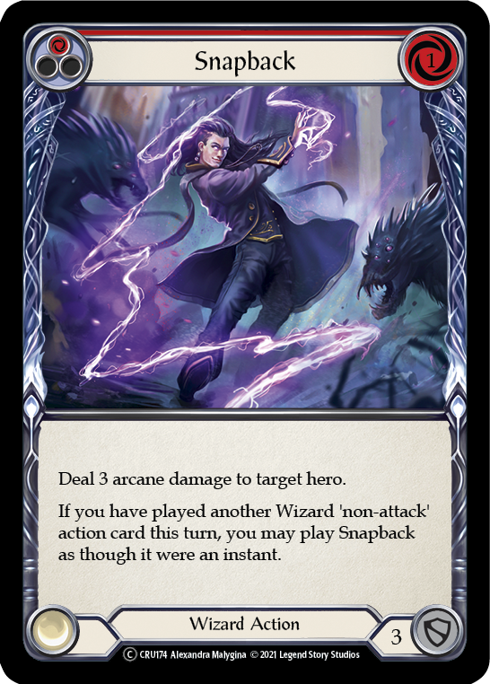 Snapback (Red) [U-CRU174-RF] (Crucible of War Unlimited)  Unlimited Rainbow Foil