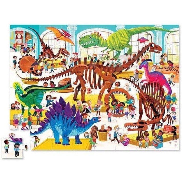 Crocodile Creek - Day at the Museum Dinosaurs Puzzle 48pc