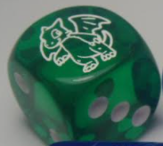 Card Merchant Dice - Green