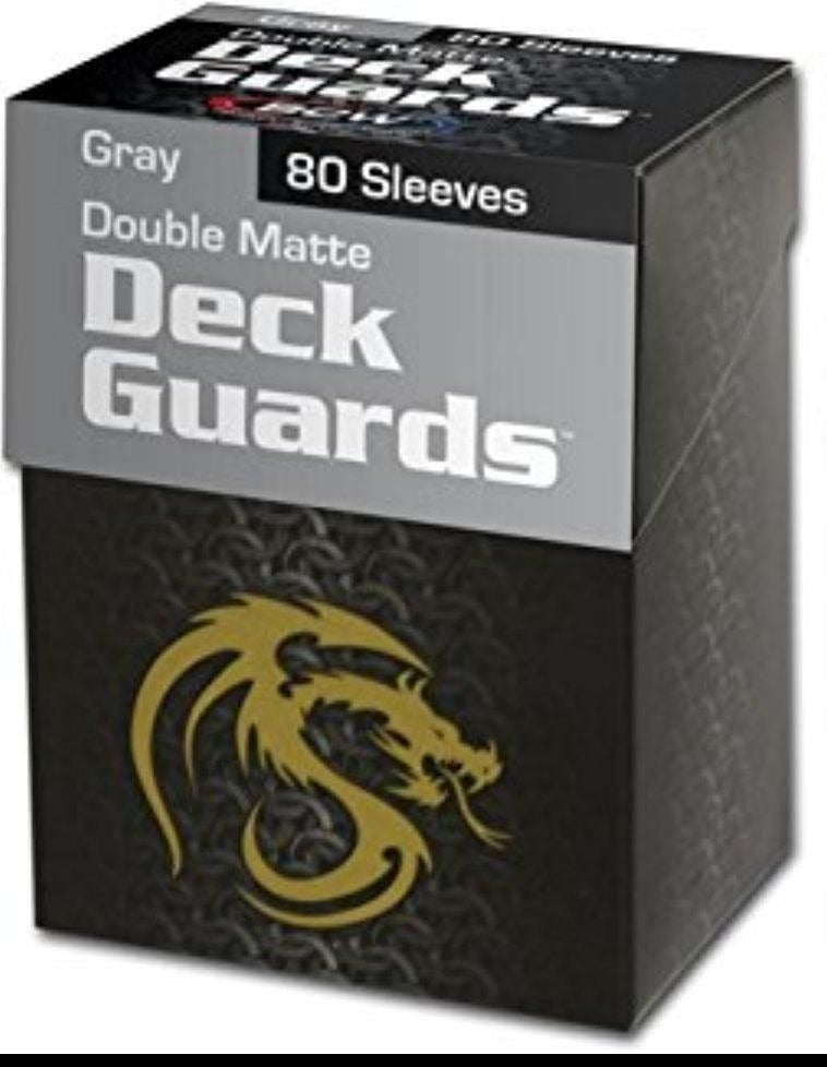 BCW Deck Guard Boxed Sleeves (80) Grey