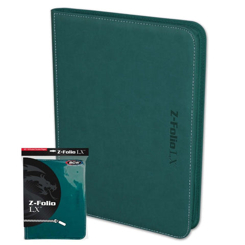 BCW Zipper-Folio LX 9-Pocket - Teal