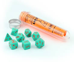 Chessex - HeavyTM Dice Polyhedral Turquoise/orange 7-Die Set