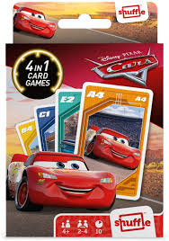 Disney Pixar Cars Shuffle - 4 in 1 Card Games