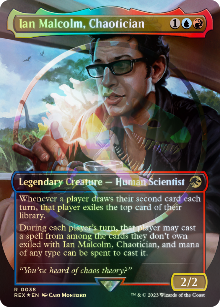 Ian Malcolm, Chaotician Emblem (Borderless) [Jurassic World Collection