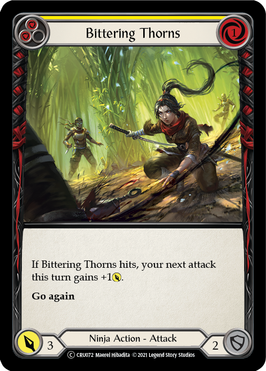 Bittering Thorns [U-CRU072-RF] (Crucible of War Unlimited)  Unlimited Rainbow Foil