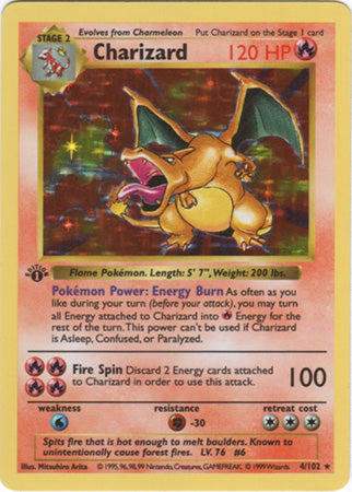 Charizard ポケモンカード　4/102 1st Edition Charizard ポケモンカード 4/102 1st Edition Amazon.co.jp: Pokemon