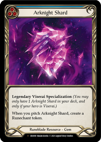 Arknight Shard [U-CRU000-RF] (Crucible of War Unlimited)  Unlimited Rainbow Foil