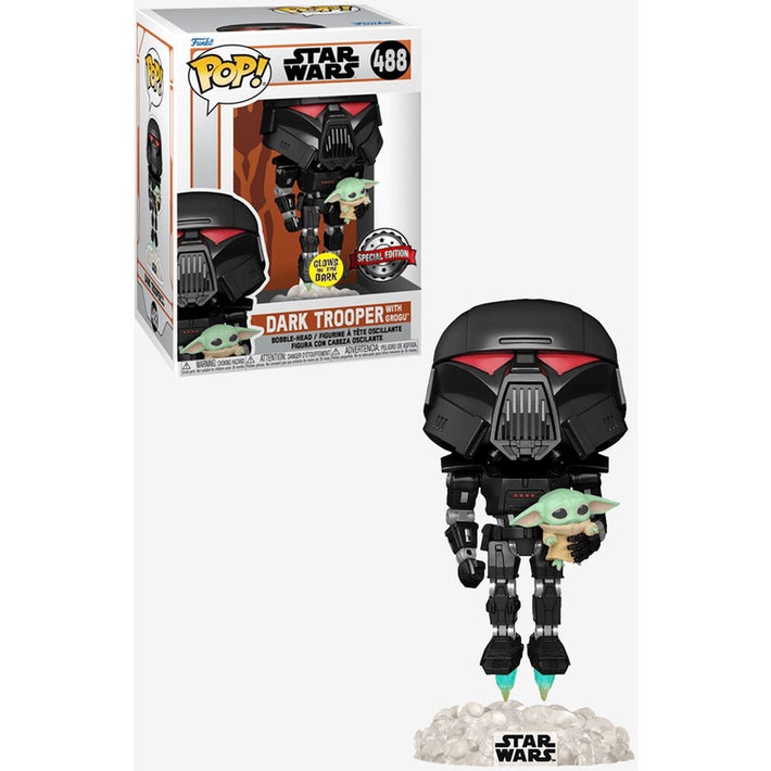 Star Wars - Dark Trooper with Grogu Pop! 488