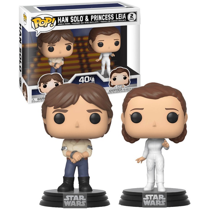 Star Wars - Han Solo and Princess Leia Pop! 2 Pack