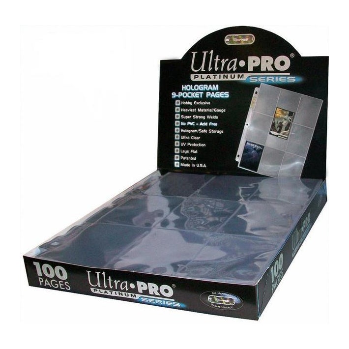 Ultra Pro Platinum Series 9-Pocket Pages - 100pc Box