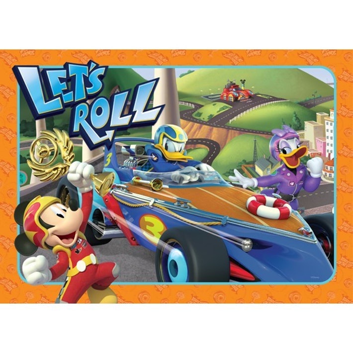35 Piece Frame Tray Puzzle - Mickey & Roadster Racers