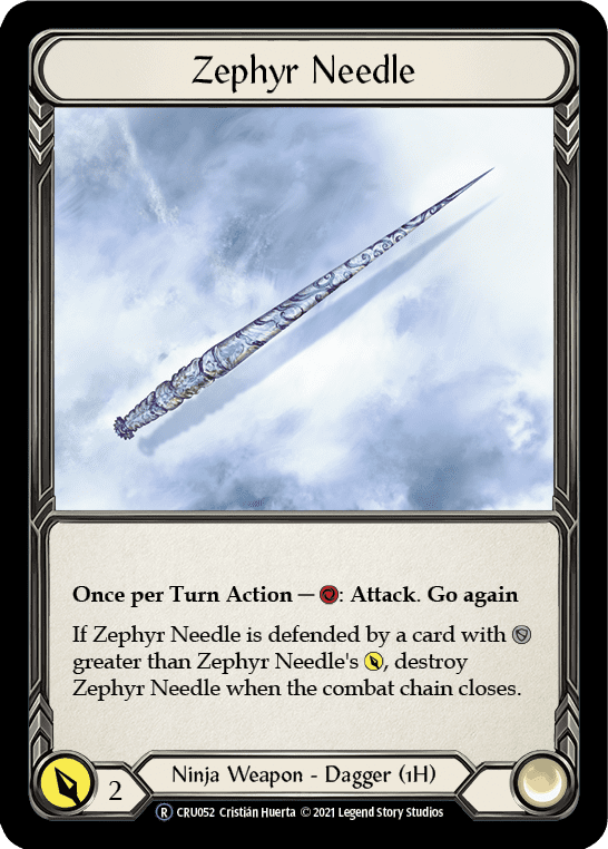 Zephyr Needle (Rainbow Foil) [CRU052-RF] Unlimited Rainbow Foil