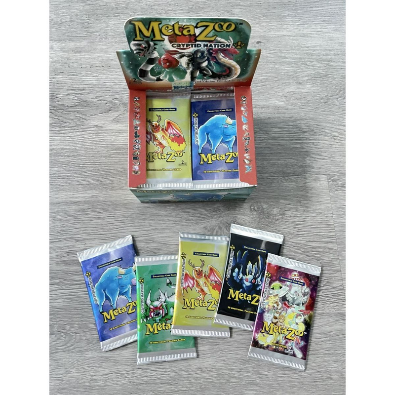 metazoo booster box 2nd edition MetaZoo TCG Cryptid Nation 2nd Edition Booster Box