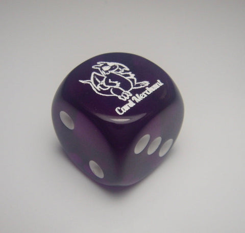 Set of 4x Card Merchant Dice - Purple