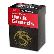 BCW Deck Guard Boxed Sleeves (80) Red