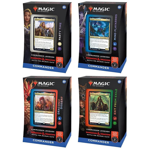 MTG Commander Decks *Set of 4 Decks* - Commander Legends: Battle for Baldur's Gate