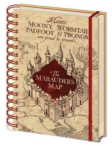 Harry Potter: the Marauder's map A5 notebook