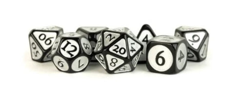 16mm Acrylic Polyhedral Dice Set: Enamel
