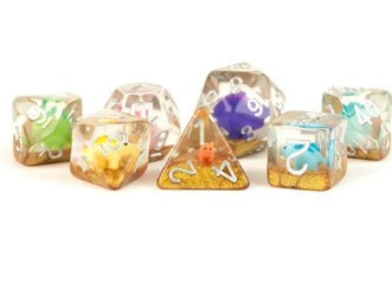 16mm Resin Polyhedral Dice Set: Themed