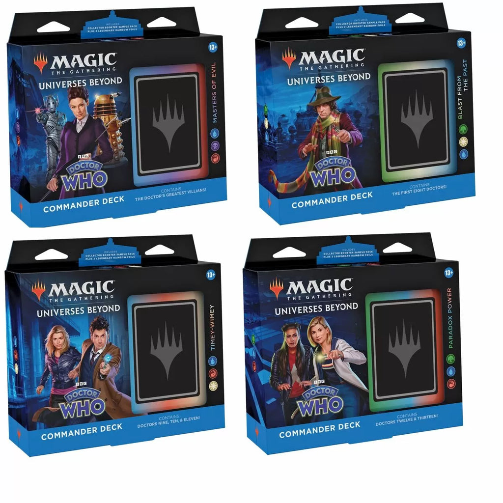 mtg doctor who commander decks review Overview the Doctor Who Commander Deck is an exciting addition to any trading card collection MTG: Doctor Who Commander Decks