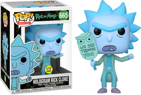 Rick and Morty - Hologram Rick (We See Through You) Pop! 665
