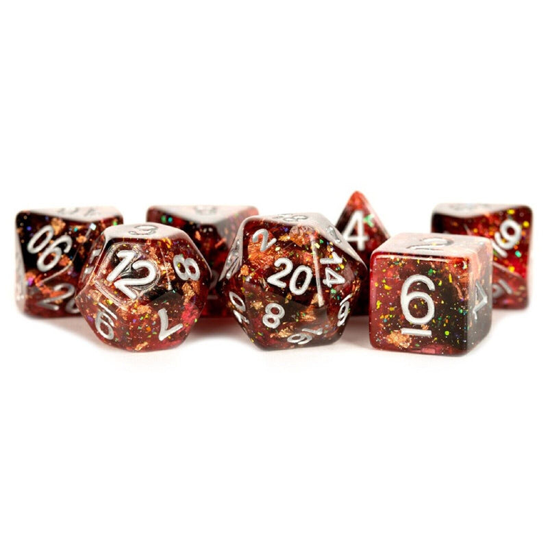 MDG - ETERNAL RESIN POLYHEDRAL DICE SET: FIRE