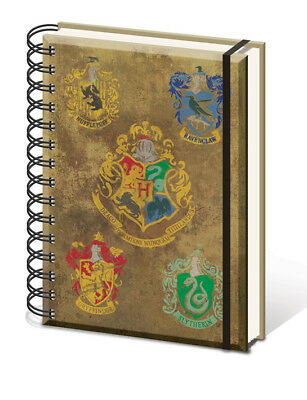 Harry Potter: Hogwarts and House Crests A5 Notebook
