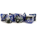 16mm Resin Poly Dice Set: Eternal - Blue/Black