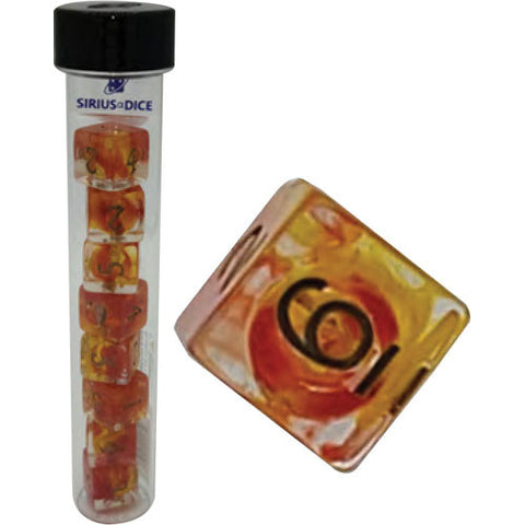 D6 Dice Set - Fireball