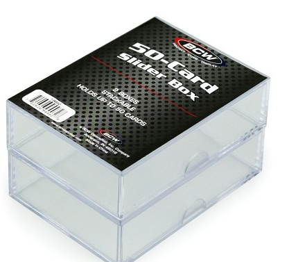 BCW 2-piece  slider box (50) clear