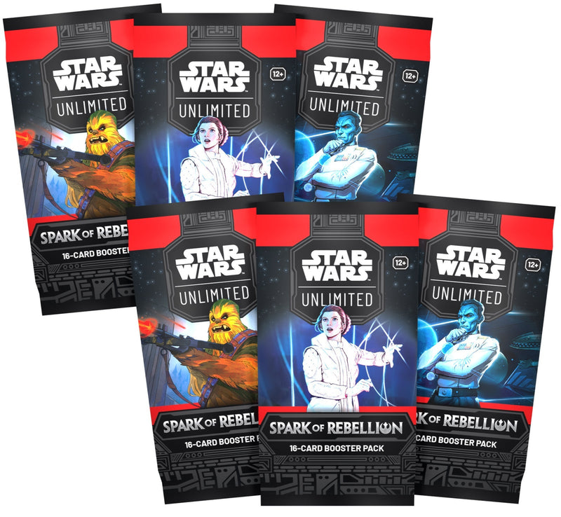 Star Wars Unlimited Booster Pack - Spark of Rebellion **LIMIT 4 PER PERSON**
