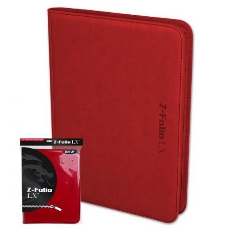 Zipper Folio 9-Pocket Red
