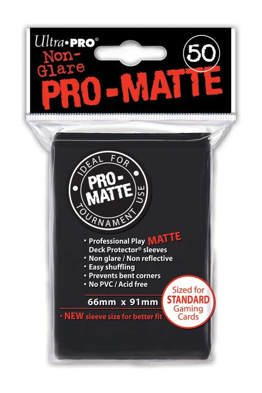 Ultra Pro Matte Sleeves Standard 50ct - black