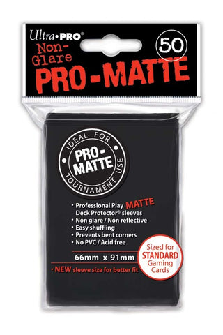 Ultra Pro Matte Sleeves Standard 50ct - black